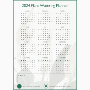 2024 Plant Watering Planner