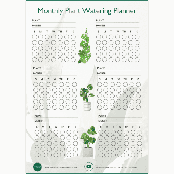 Monthly Plant Watering Planner 1