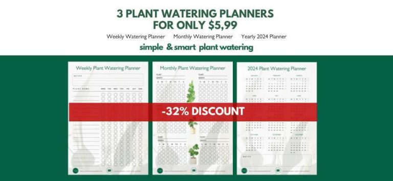 Plant Watering Planner Special Discount