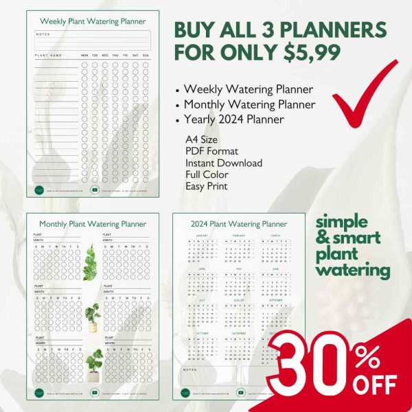 Plant Watering Planners Special Discount