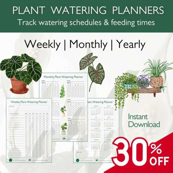 Plant Watering Planners Trackers Special Discount
