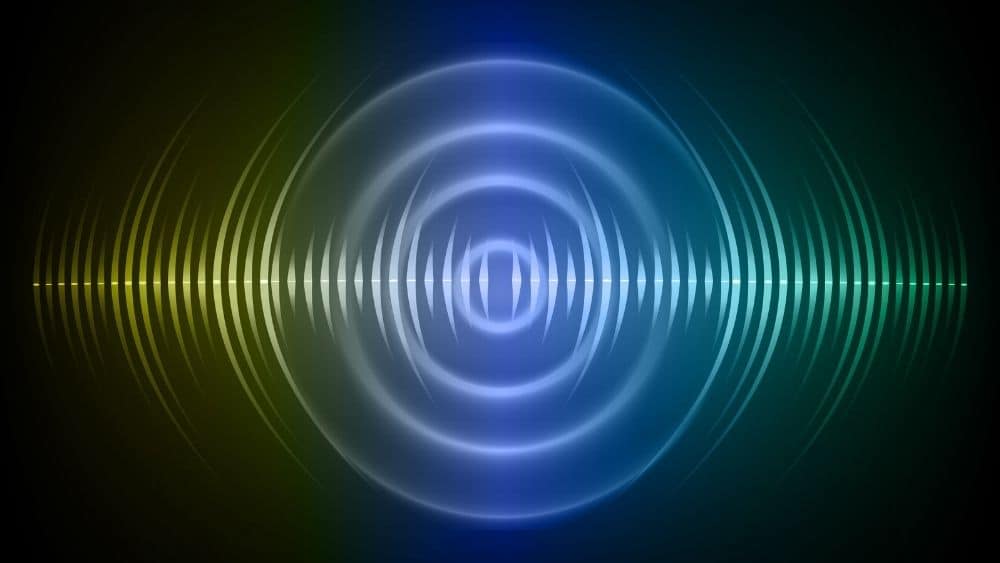 Abstract sound waves illustrating how the 639 Hz frequency creates harmony and balance