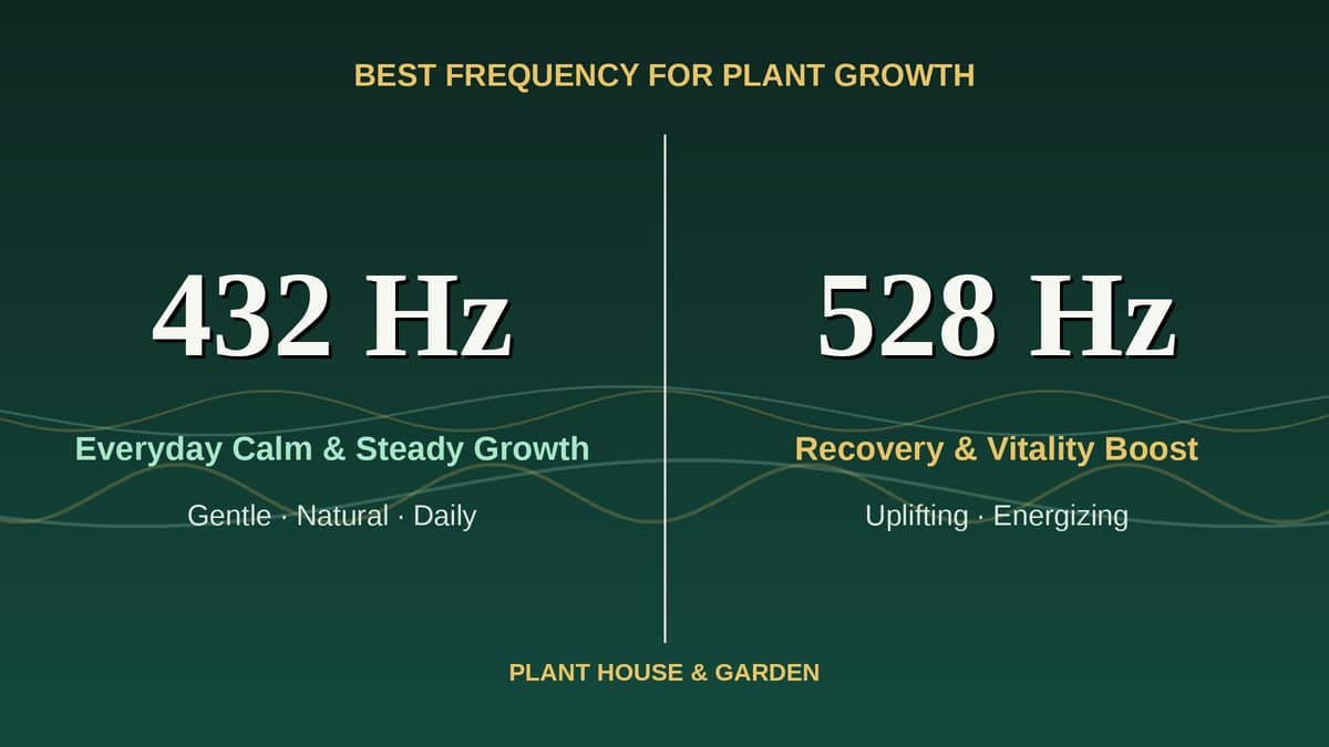Best frequency for plant growth, 432 Hz vs 528 Hz for plants compared