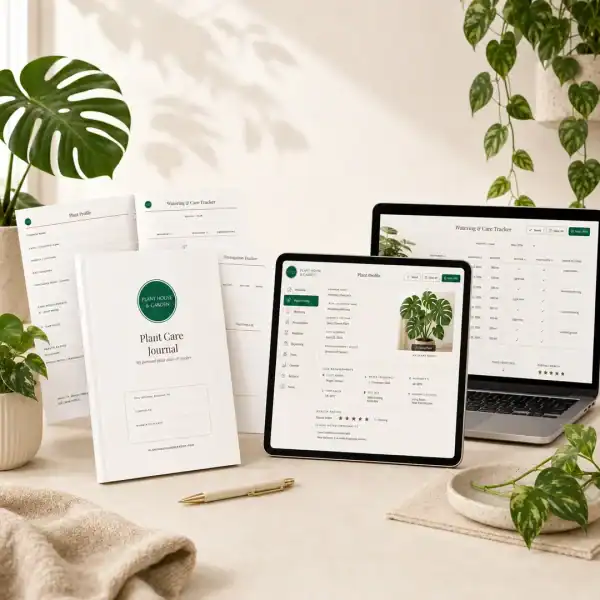 Plant Care Journal Bundle, printable PDF and interactive digital