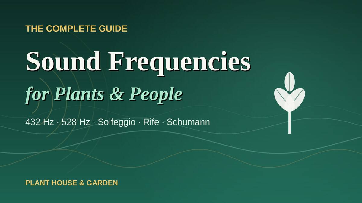 Sound frequencies for plants and people guide, 432 Hz to Schumann resonance