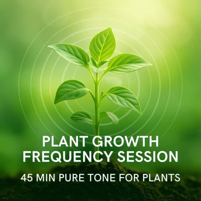 Plant Growth Frequency Session, pure tone audio for plants