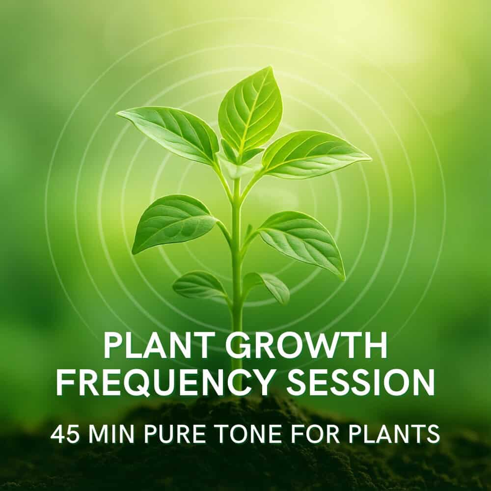 Plant Growth Frequency Session, pure tone audio for plants